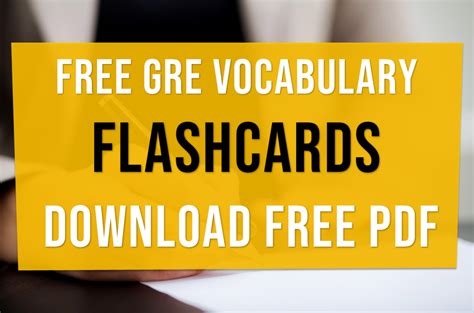 gre vocabulary flash cards free